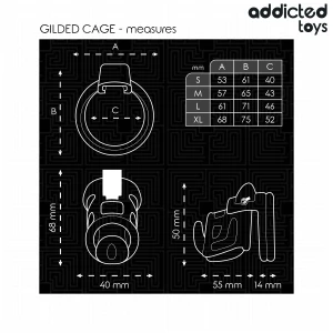 ADDICTED TOYS LOCKED - KLATKA NA PENISA 8,5 CM
